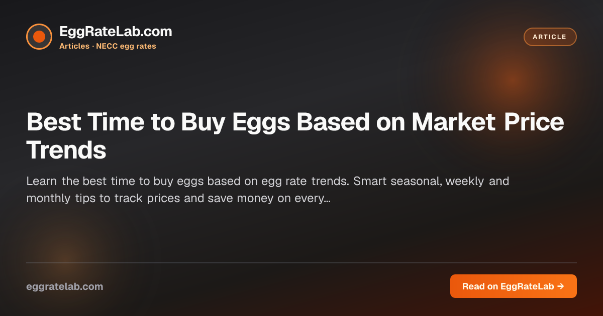 Best Time to Buy Eggs Based on Market Price Trends
