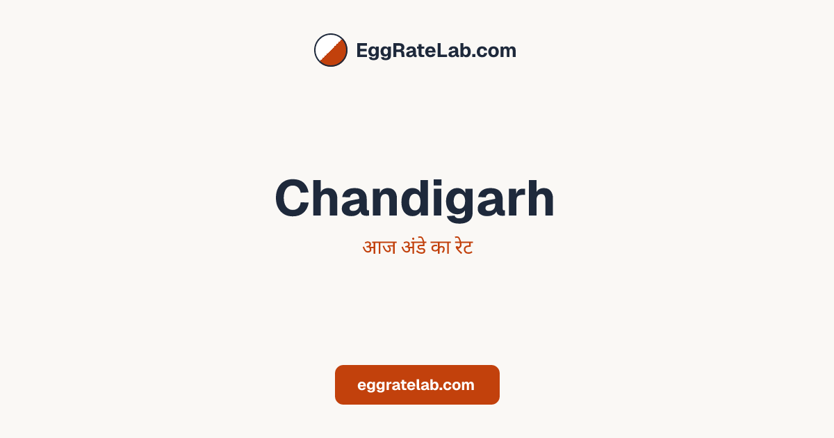 आज Chandigarh में अंडे का रेट - लाइव बाजार कीमतें और रुझान