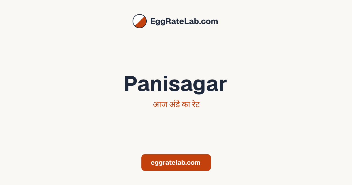 आज Panisagar में अंडे का रेट - लाइव बाजार कीमतें और रुझान