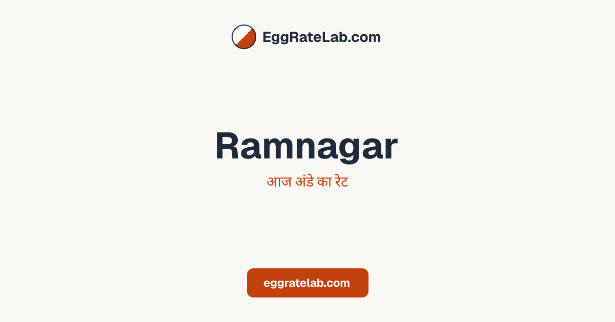 आज Ramnagar में अंडे का रेट - लाइव बाजार कीमतें और रुझान
