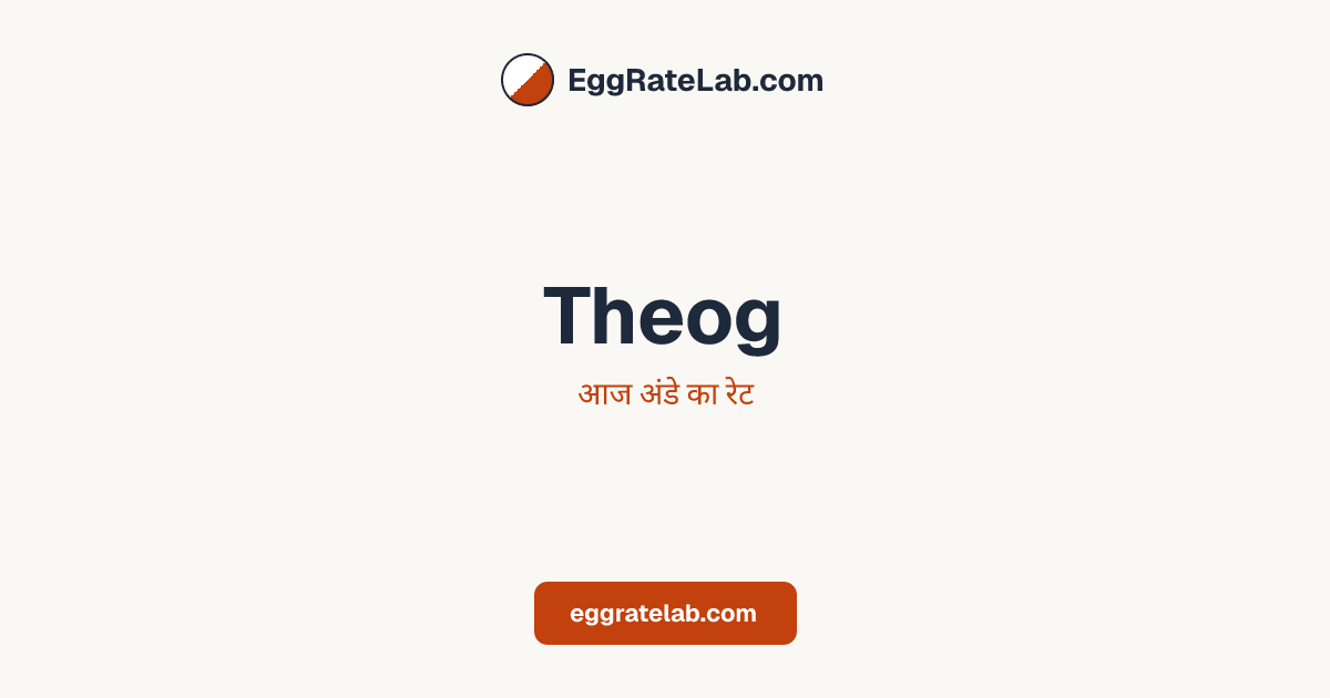 आज Theog में अंडे का रेट - लाइव बाजार कीमतें और रुझान