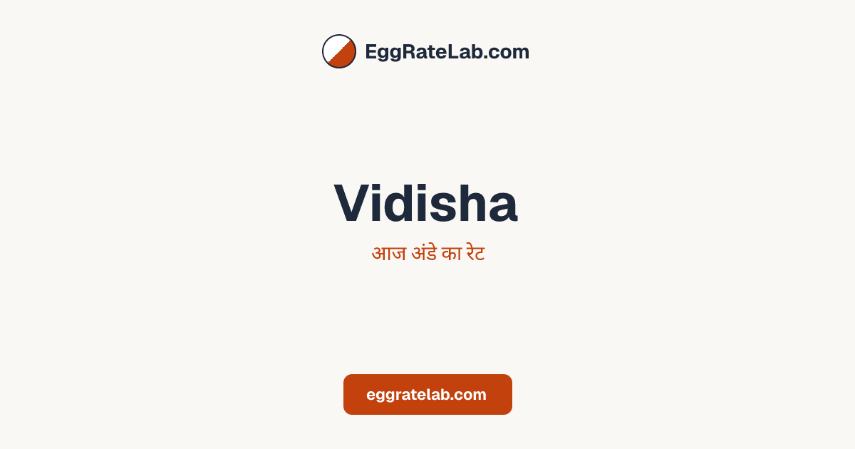 आज Vidisha में अंडे का रेट - लाइव बाजार कीमतें और रुझान